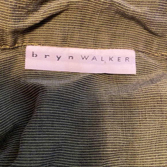 Bryn Walker Avocado Tencel Green Button Front - Picture 9 of 11